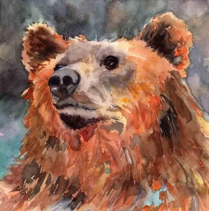 Beady Eyed Bear XPost AMAE Forum WetCanvas Online Living For Artists