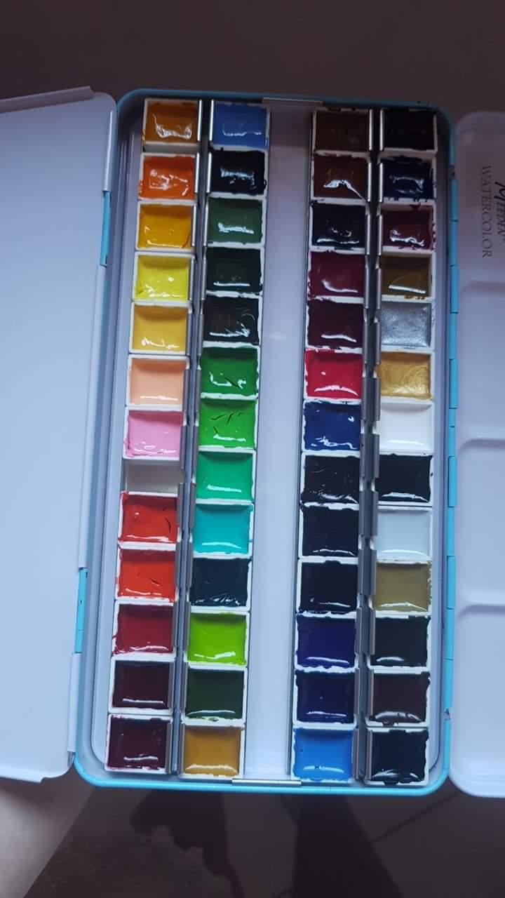 Paint Advice: Filling Watercolor Pans with Tube Paint - RozWoundUp