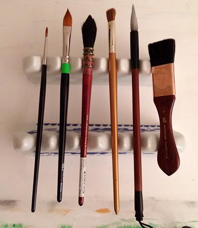 Homemade brush holder - WetCanvas: Online Living for Artists