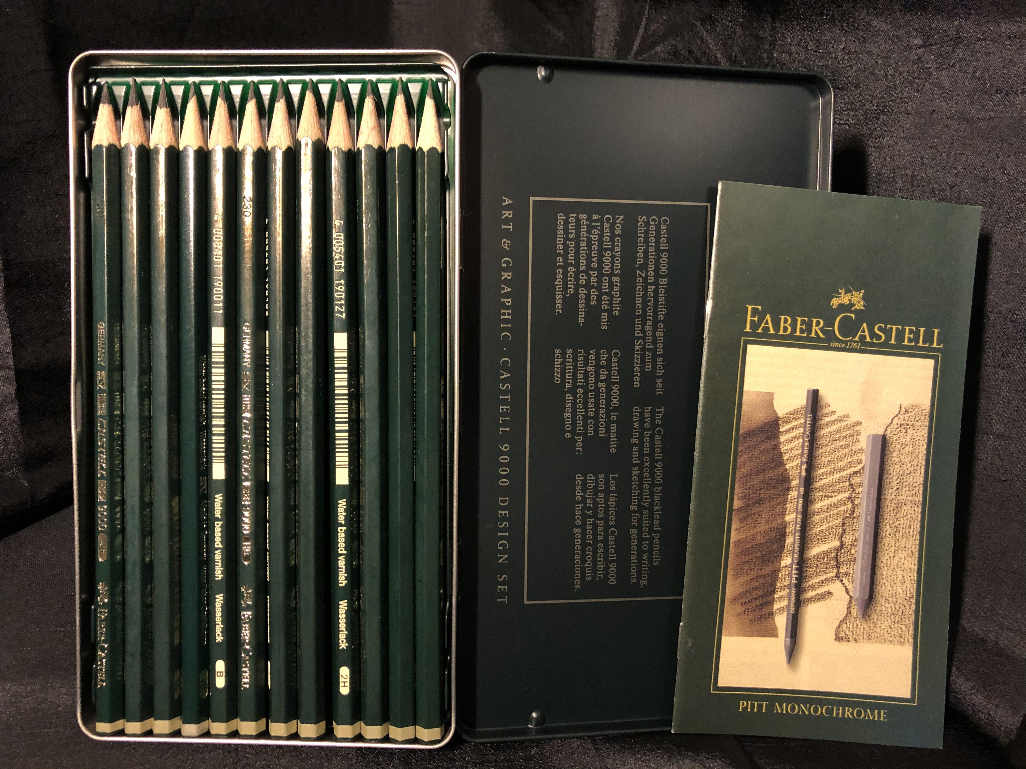 Buy Faber-Castell Pencils, Castell 9000 Artist Graphite 2H Pencils
