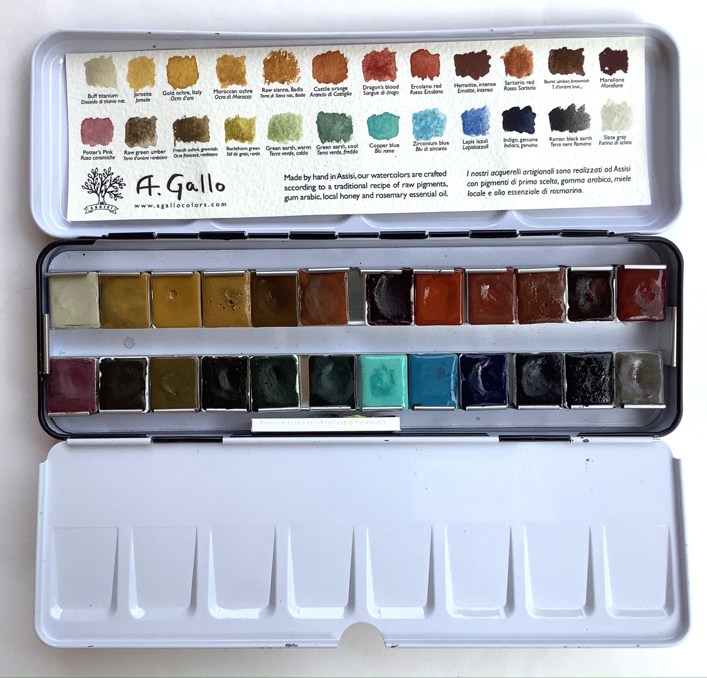 A Gallo Naturale 24 Handmade Watercolors Set Wetcanvas Online