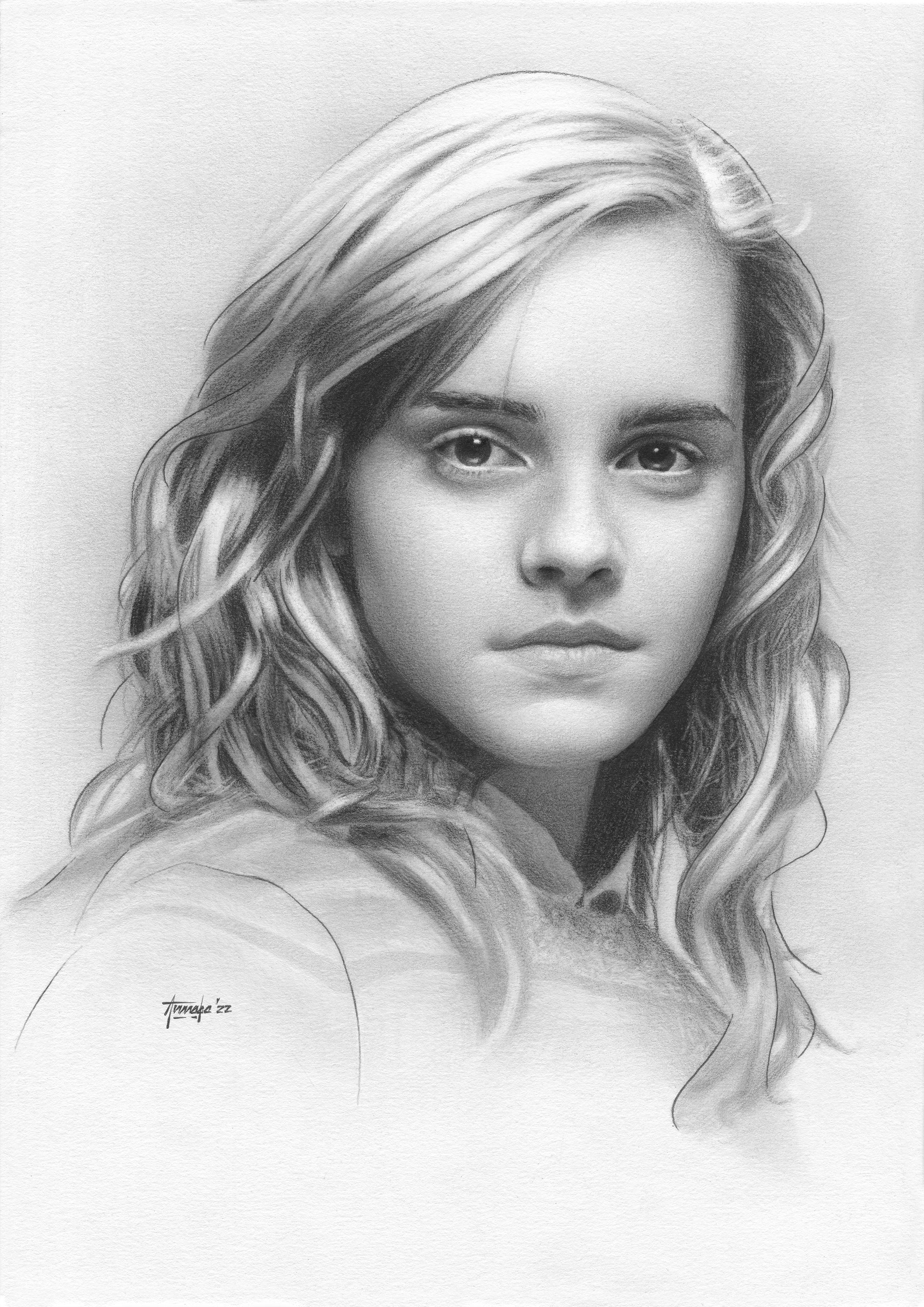 Emma Watson Drawing by Aditya Chandrasekhar  Pixels